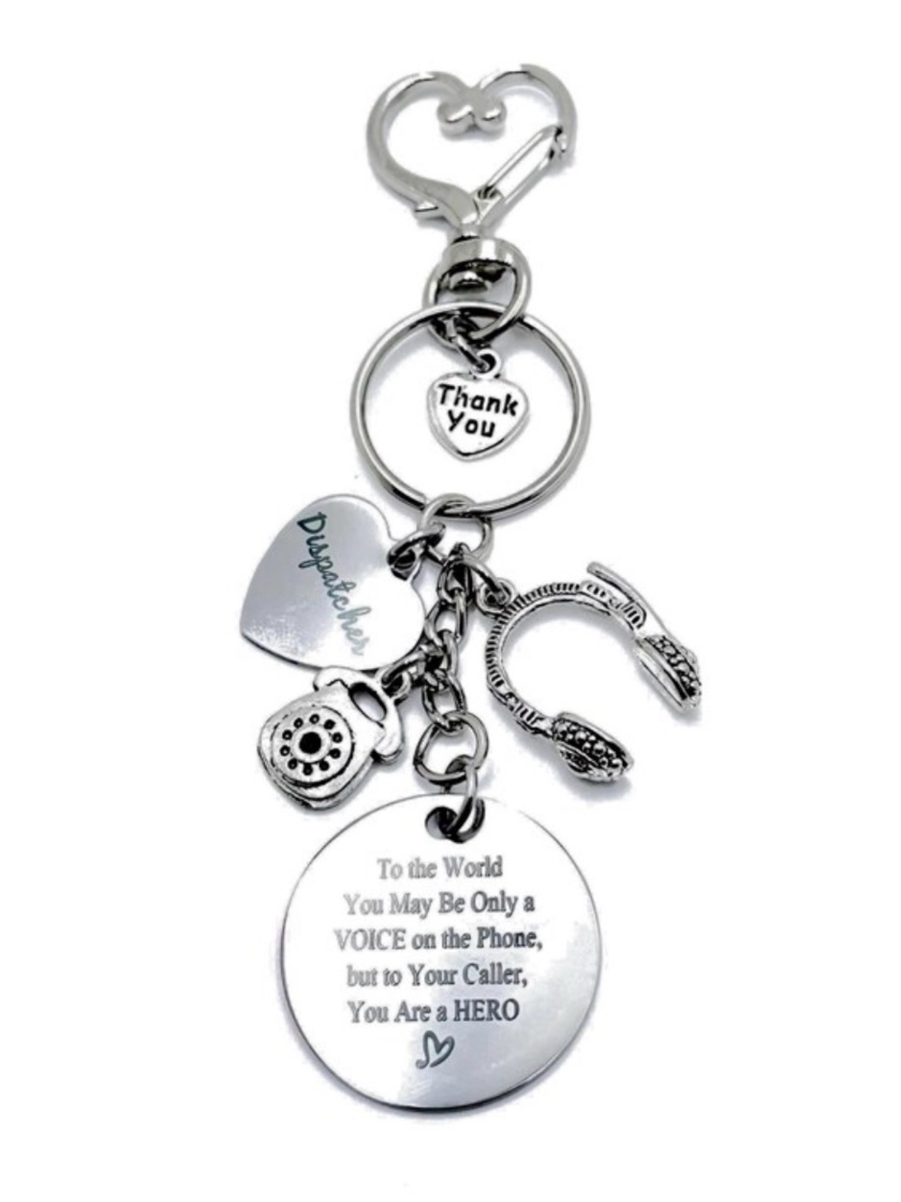 Dispatcher Keychain Bag Charm